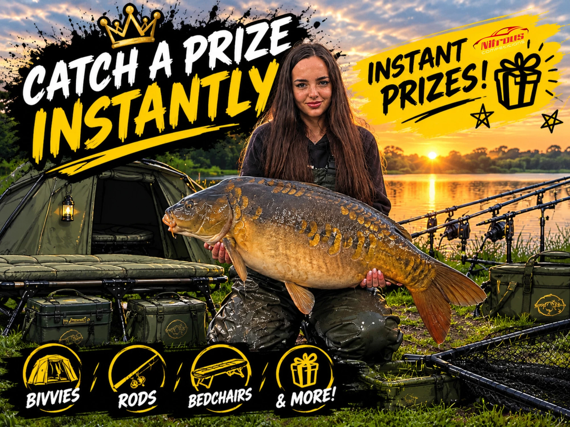 CATCH A PRIZE FISHING INSTANT PRIZES - £500 End Prize