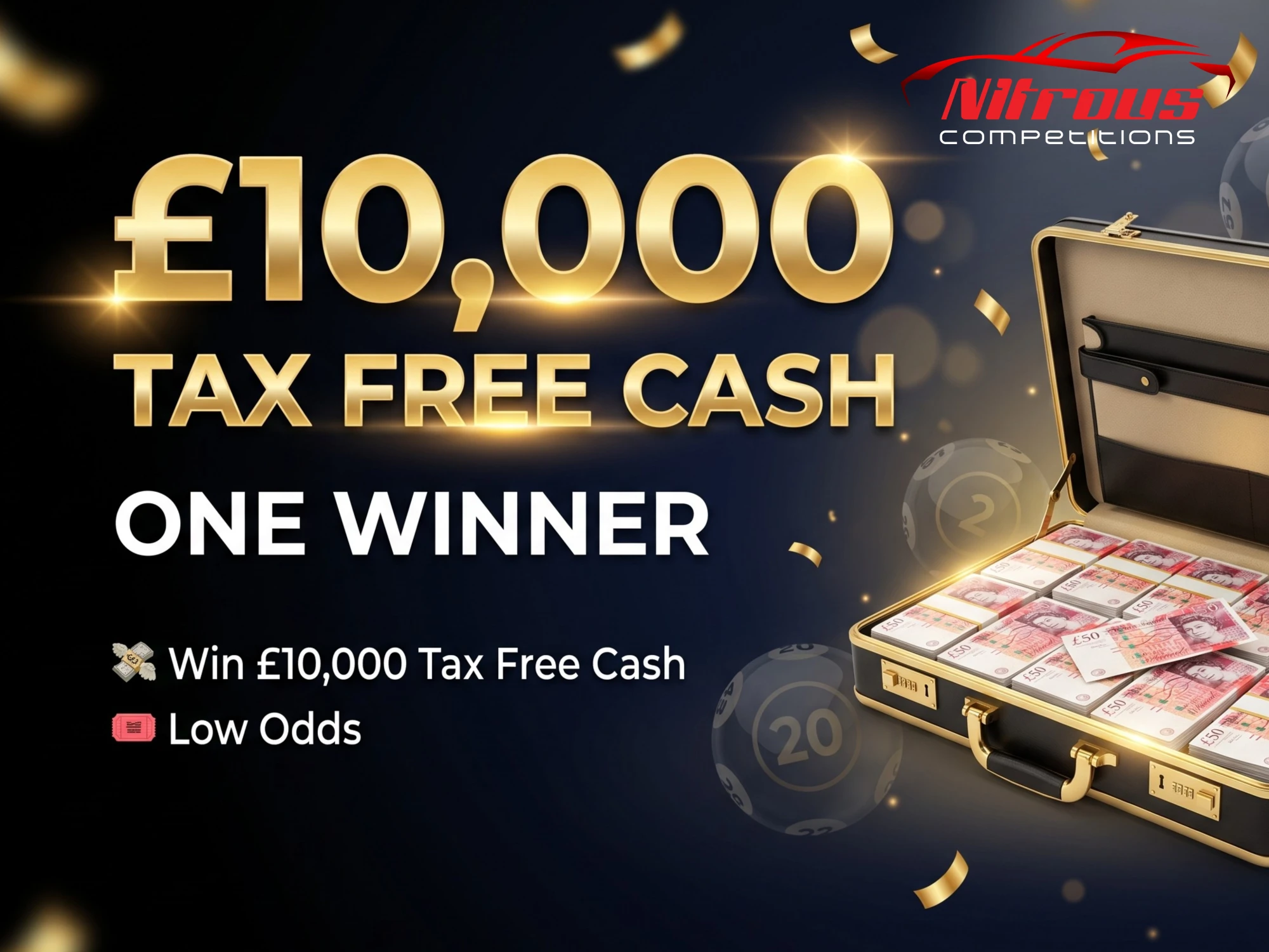 WIN £10,000 TAX FREE CASH