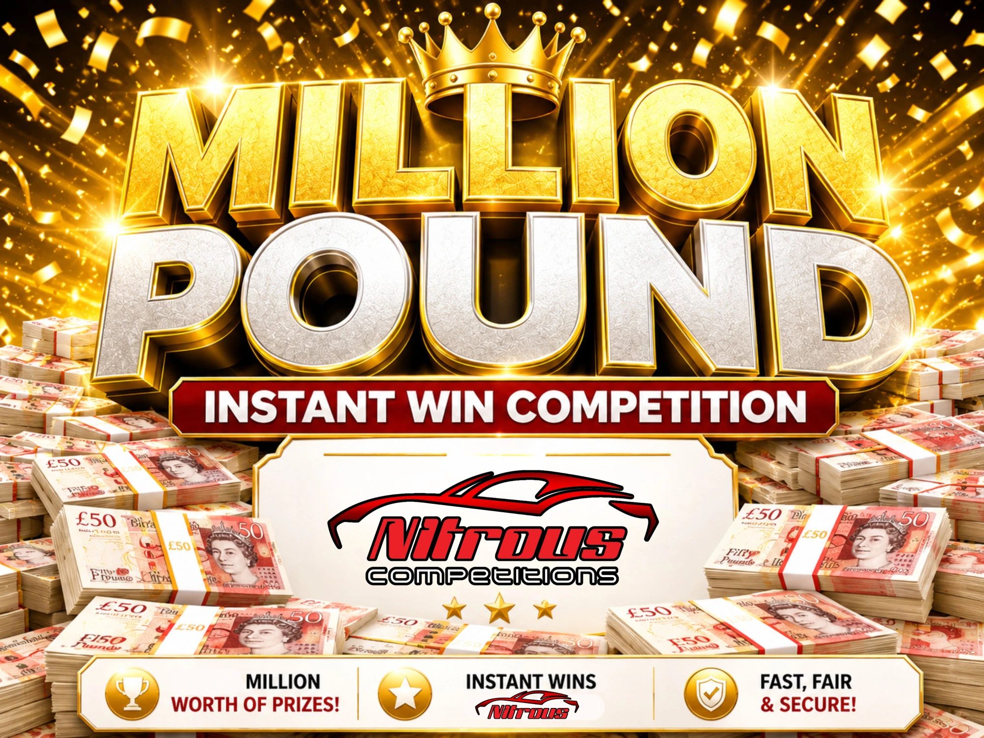 THE 1 MILLION POUND INSTANT WIN COMPETITION - £2,500 End Prize
