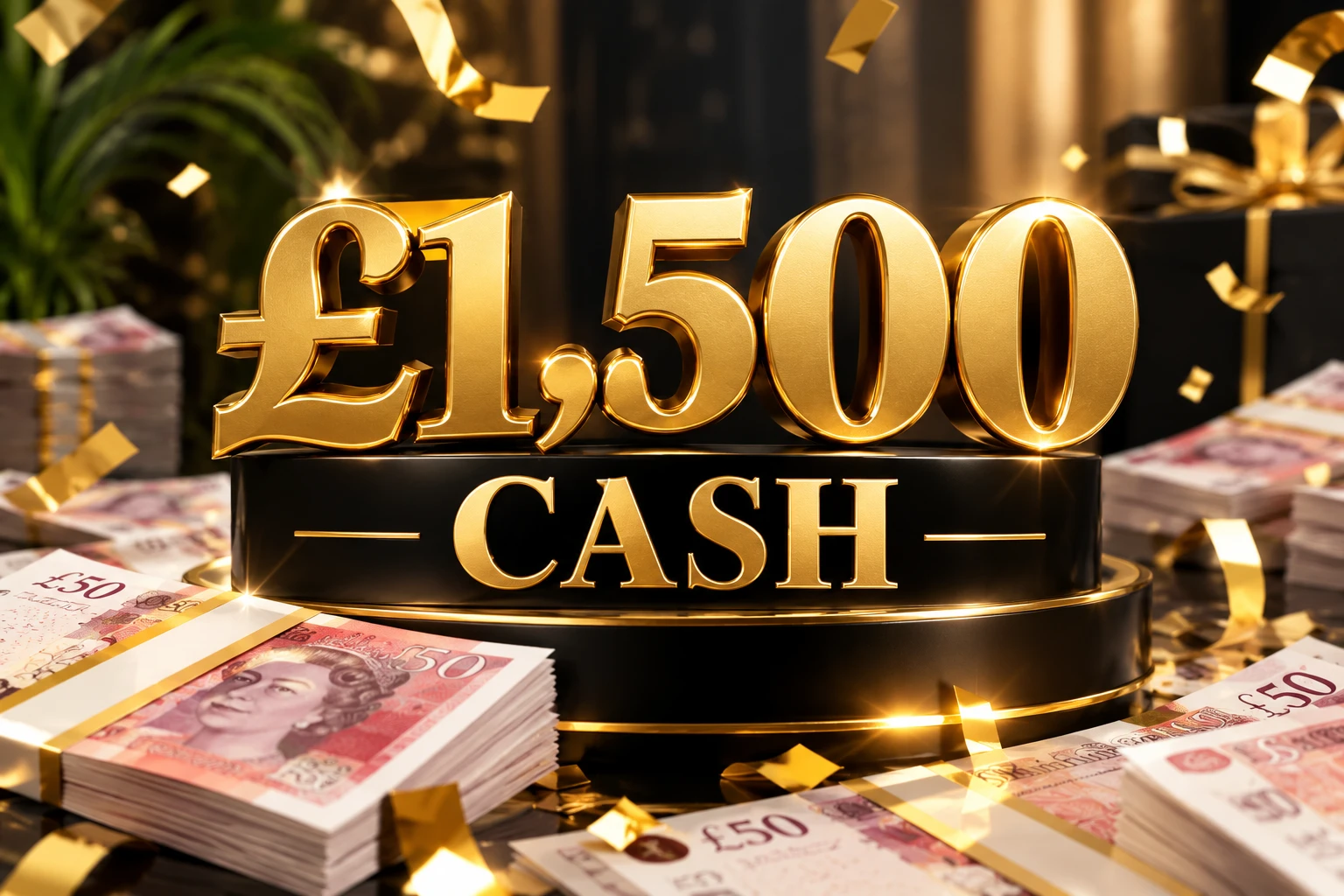 £1,500 Cash Prize — Draw 1
