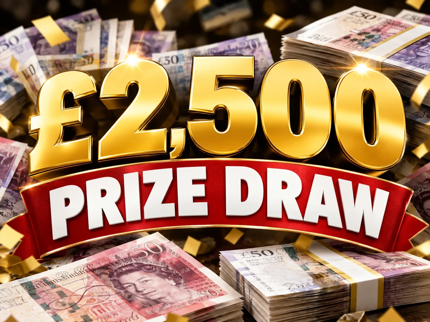 £2,500 Cash Prize — Draw 5