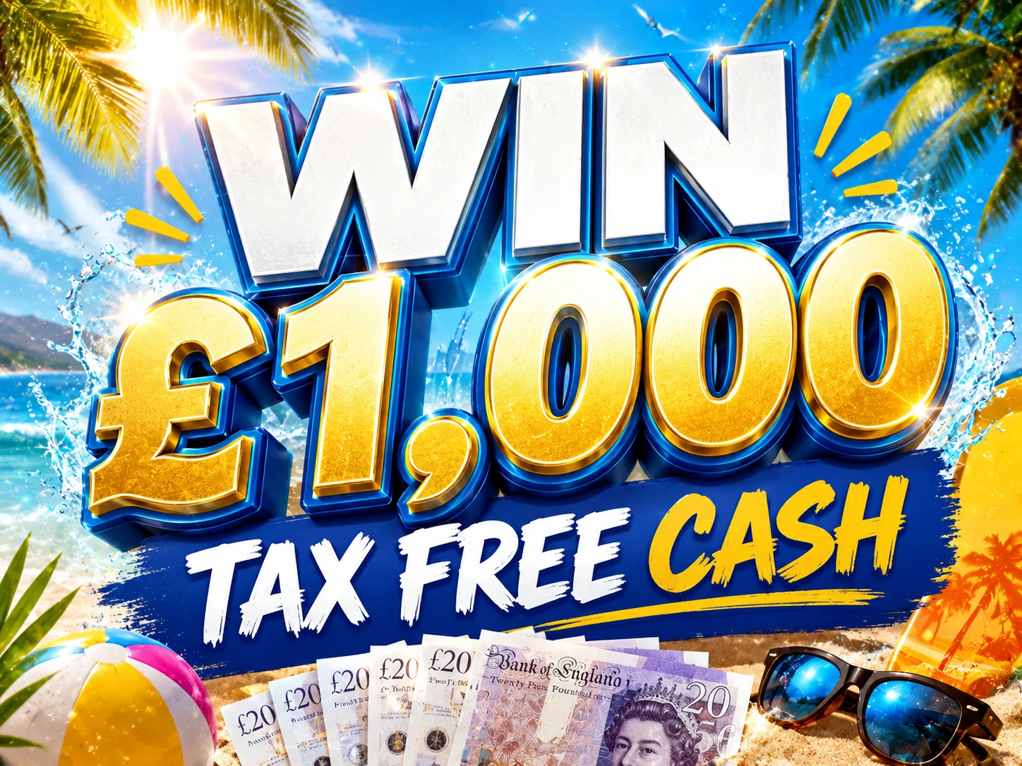 WIN £1,000 TAX FREE CASH - Draw 8