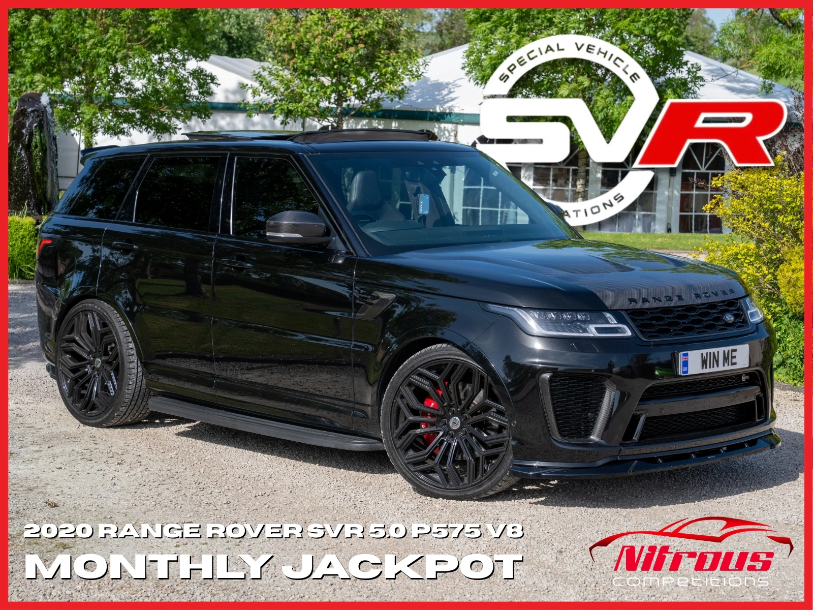 2020 RANGE ROVER SVR 5.0 P575 V8 AUGUST MONTHLY JACKPOT