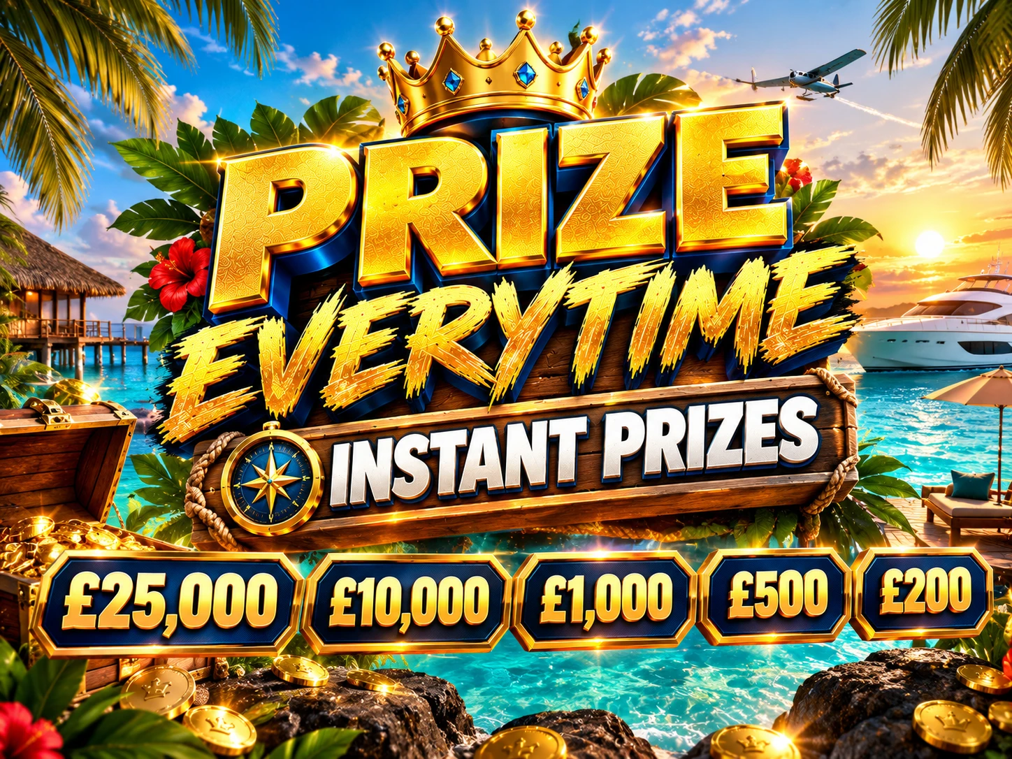 Draw 2, PRIZE EVERY TIME - INSTANT PRIZES £1,000 END PRIZE