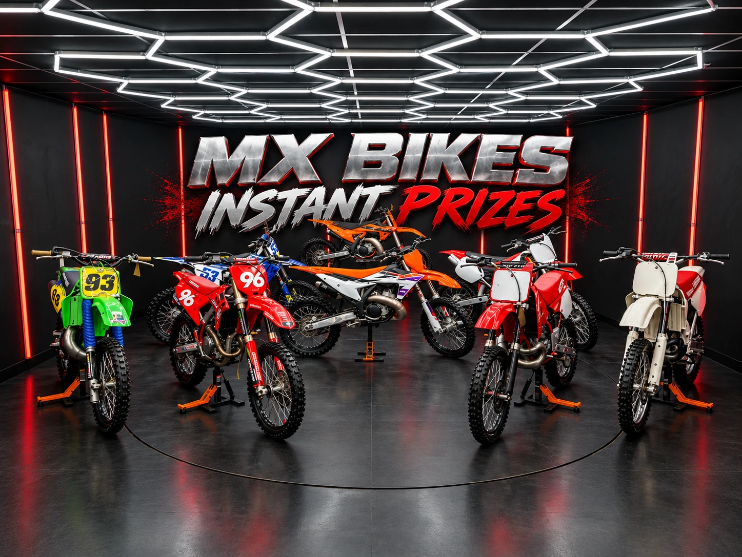 MX bike Instant Prizes - £2,500 End Prize
