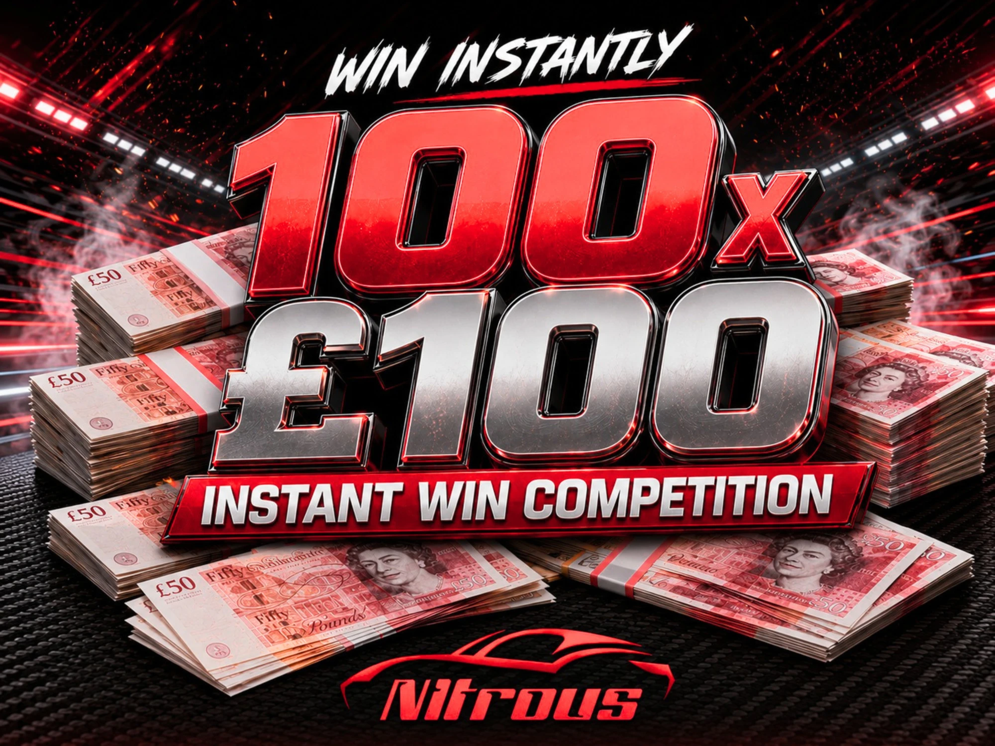 100 x £100 INSTANT WINS £500 END PRIZE