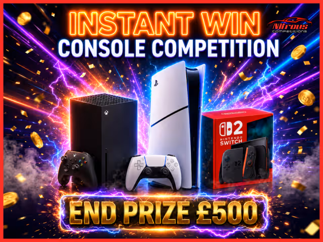 CONSOLE WARS INSTANT WINS - £500 End Prize