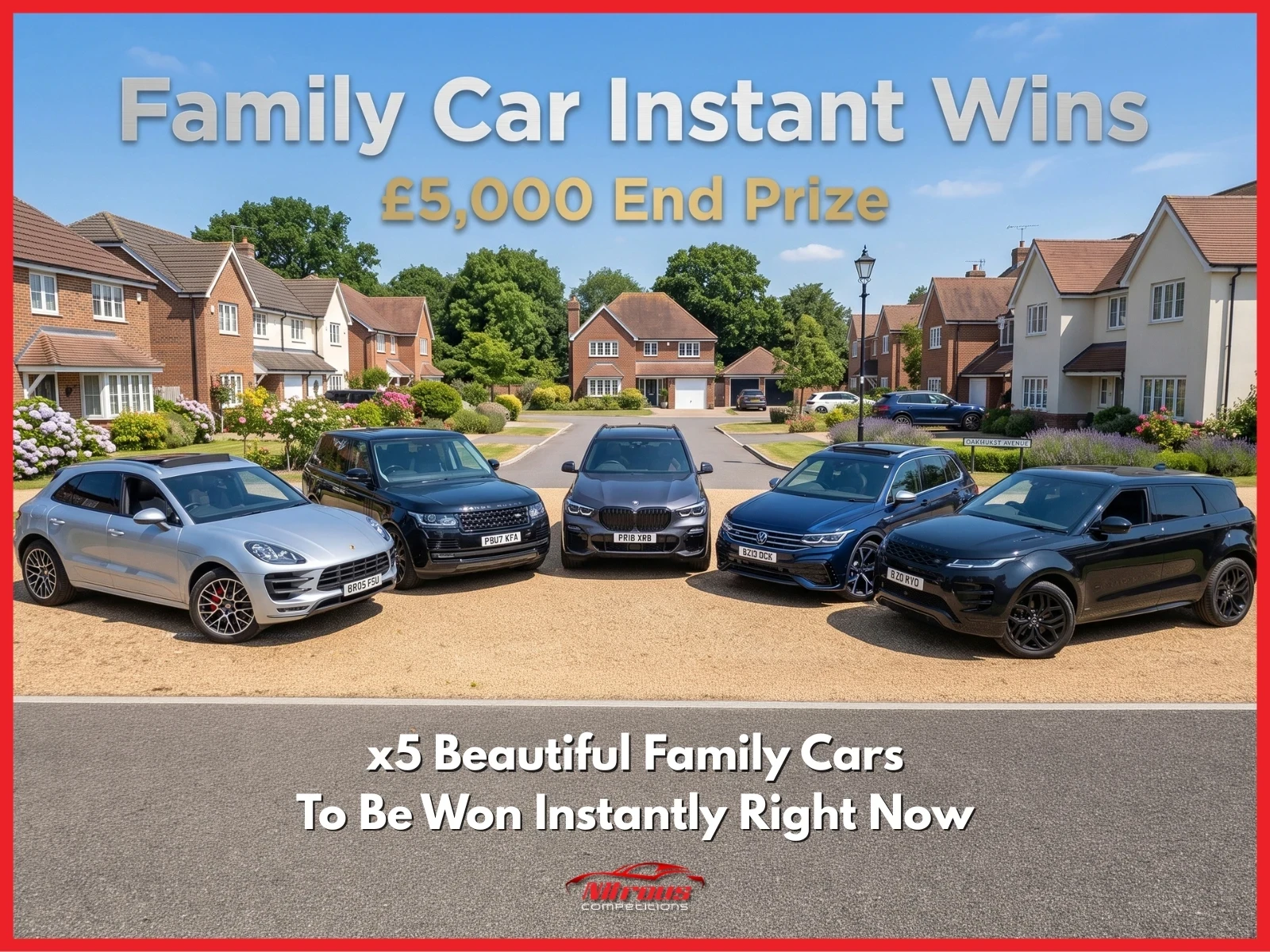 LUXURY FAMILY CAR COMPETITION - £5,000 End Prize
