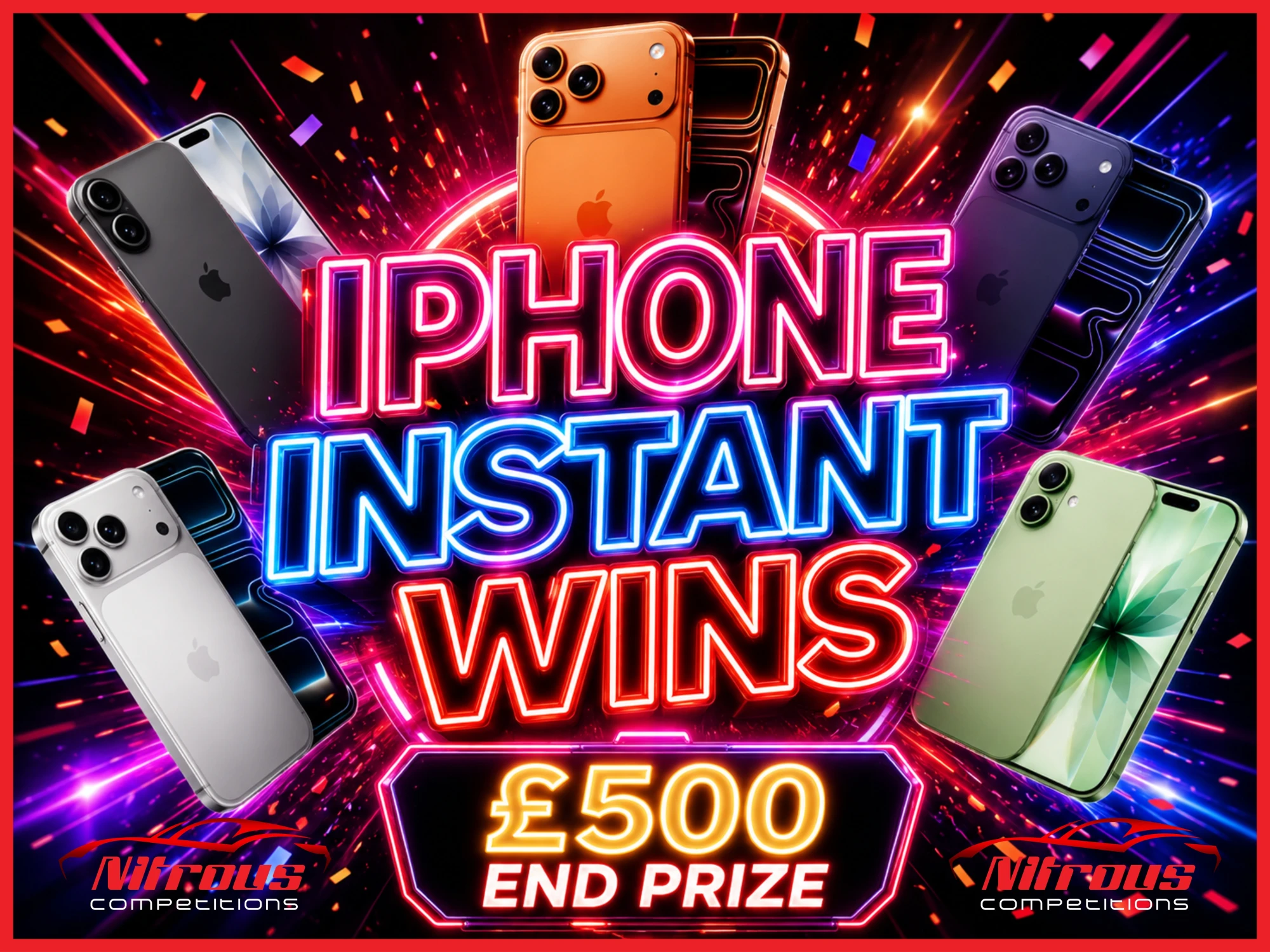 APPLE IPHONE INSTANT WIN COMPETITION - £500 End Prize