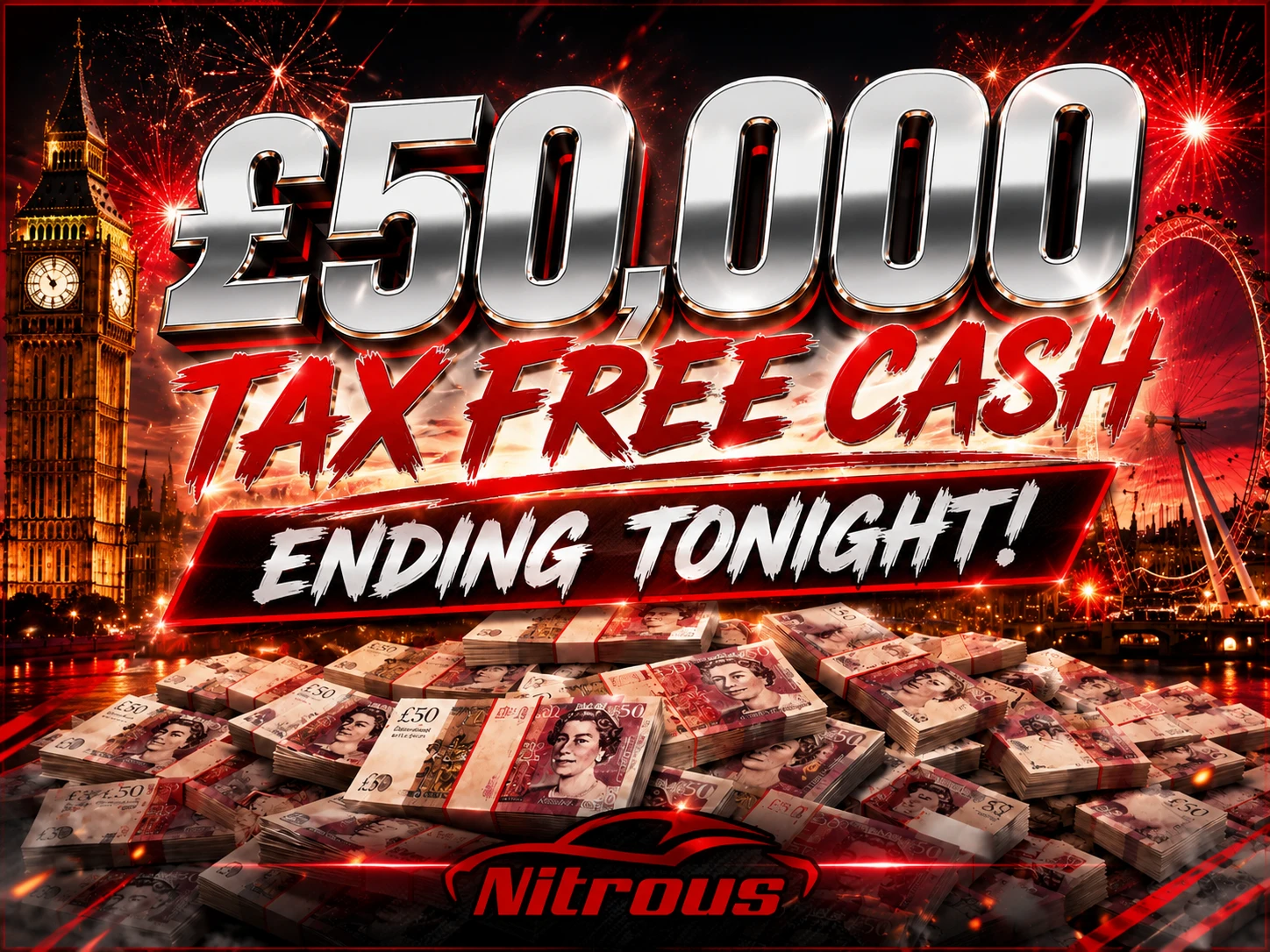 WIN £50,000 TAX FREE CASH
