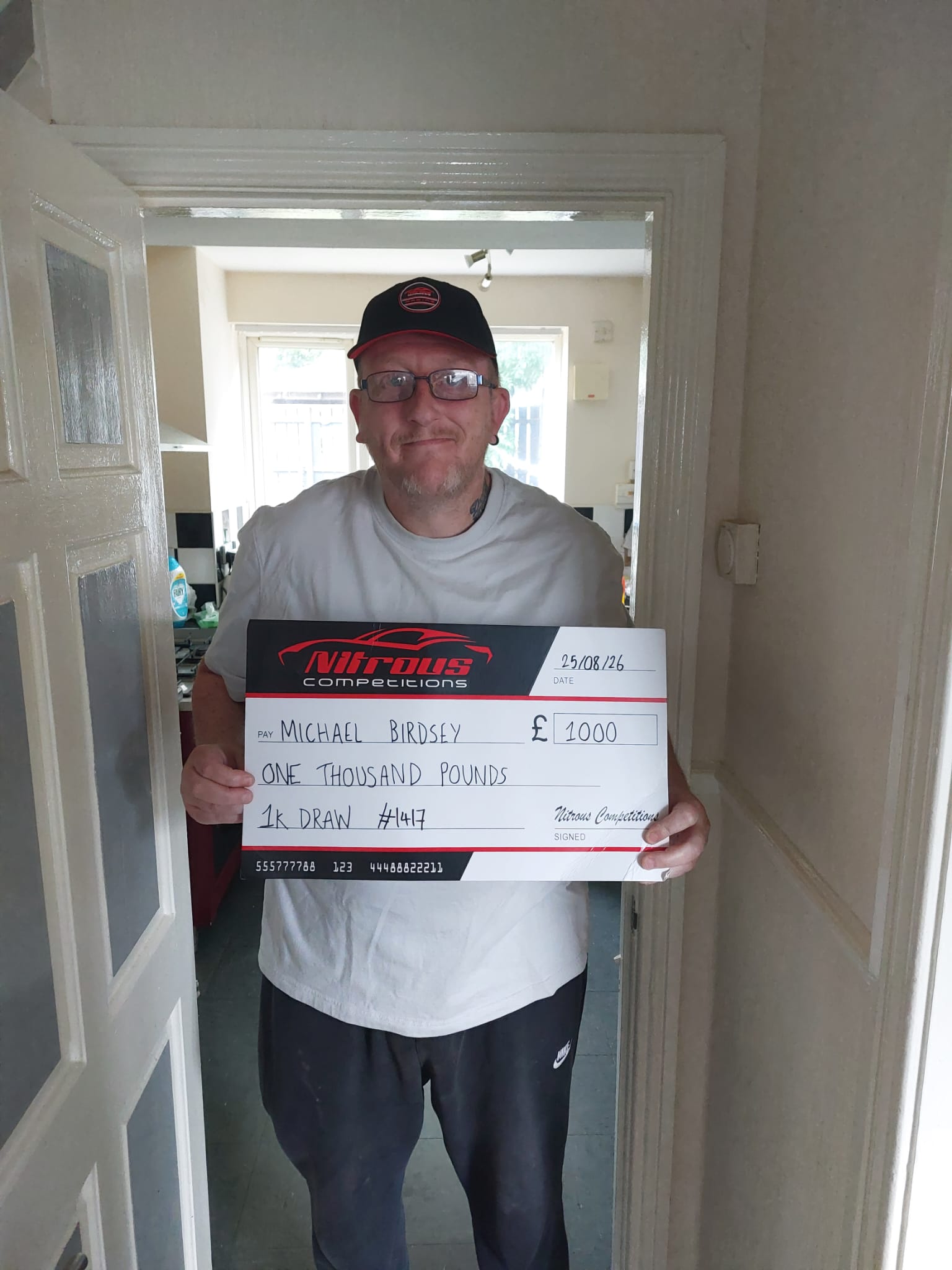 £1,000 Cash Prize — Draw 3