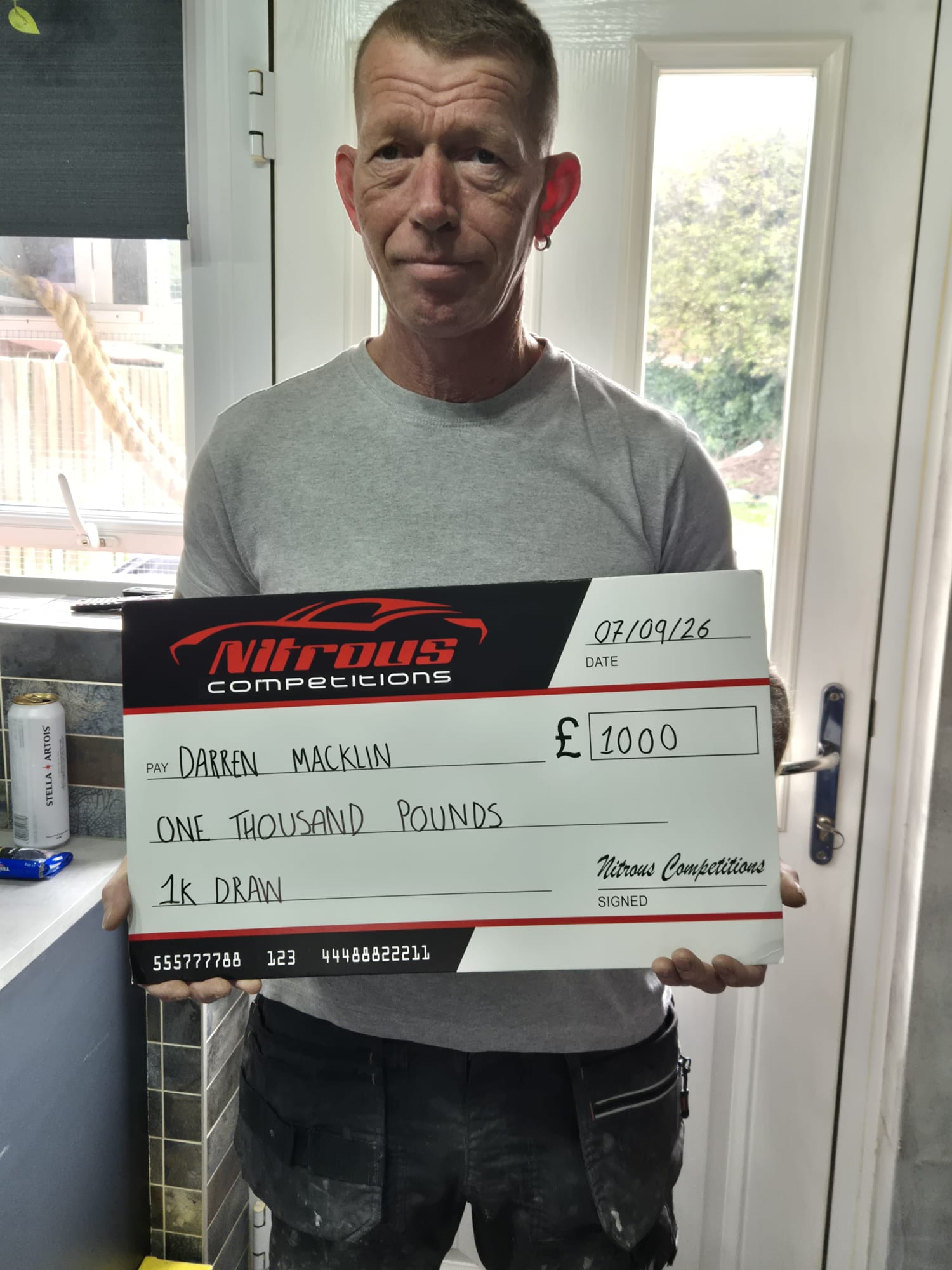 £1,000 Cash Prize — Draw 9