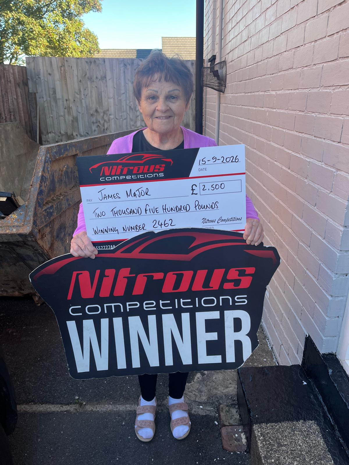 £2,500 Cash Prize — Draw 6