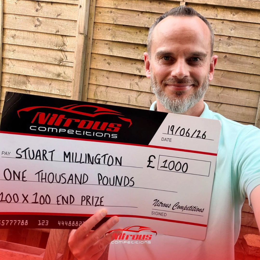 100 x £100 INSTANT WINS NEW SITE TEST