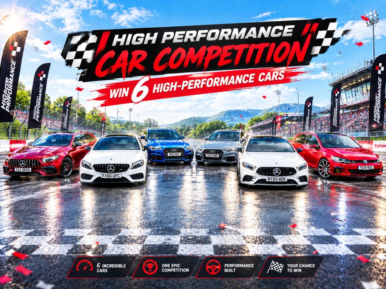 High Performance Car Instant Prizes - £5,000 END PRIZE