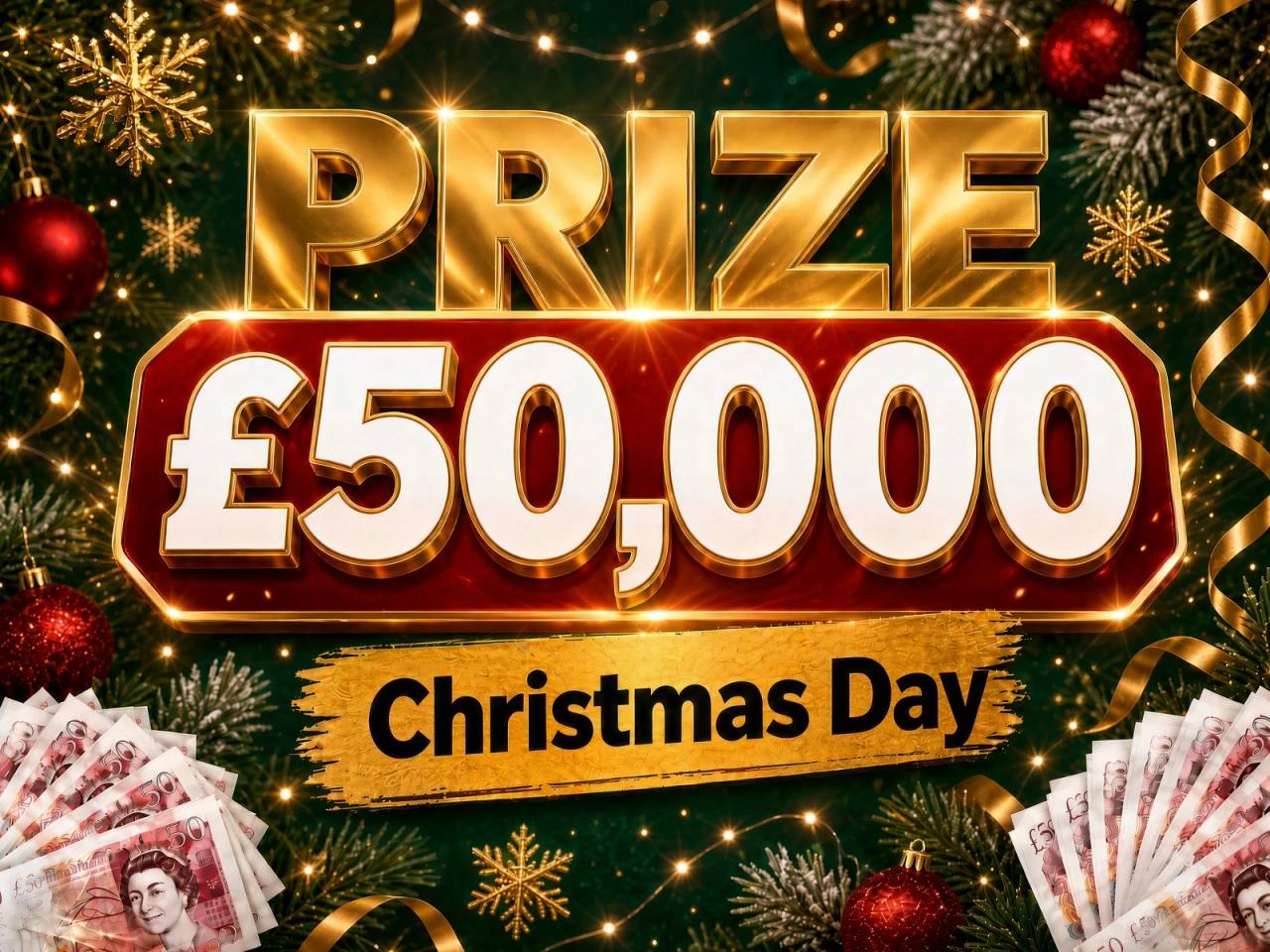 £50,000 on Christmas Day
