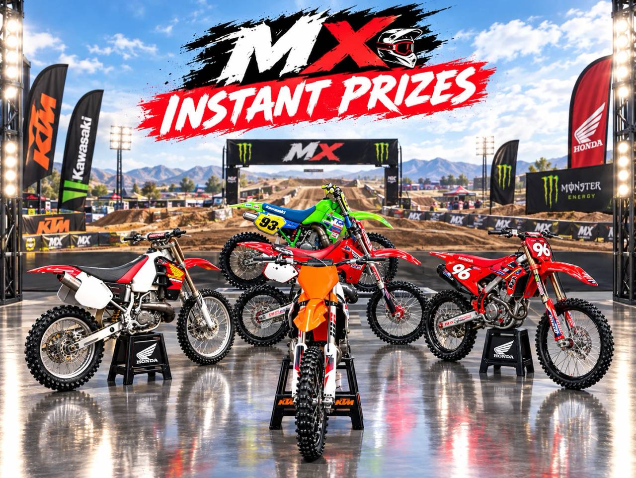 MX bike Instant Prizes - £2,500 End Prize
